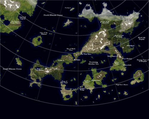 Vei'Dathan Continent Map